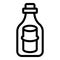 Marine mail lost icon outline vector. Message bottle