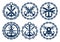 Marine and nautical emblems, icons