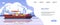 Marine port landing page. Maritime transportation and sea logistic web page with cargo ships and freight vessels. Vector