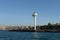 Marine Radio Beacon - a radar tower of the Maritime Administration on the shores of the Bosphorus in Istanbul