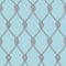 Marine rope fishnet with knots seamless vector background. Nautical repeating texture