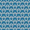 Marine rope loop seamless pattern