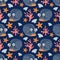 Marine seamless pattern