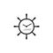 Marine symbol with yacht and clock symbol
