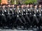 Marines 336-th separate guards Bialystok brigade of the Baltic fleet during the parade on red square in honor of Victory Day.