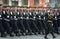 Marines of the Kirkenes Red Banner Marine Corps 61 Brigade of the coastal forces of the Northern Fleet during the parade on Red Sq