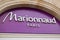Marionnaud logo and text front of store french cosmetics perfume commercial shop