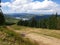 Marisel ski slope and Belis lake in summer