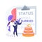 Marital status abstract concept vector illustration.