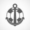 Maritime anchor and lifebuoy icon. Vector illustration