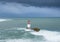 Maritime beacon at the entrance of the bay of Pasaia, Euskadi