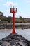 Maritime beacon in the Goyen channel in Audierne