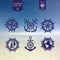 Maritime icons set