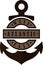 Maritime logo. Anchor with text.