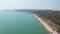 Mariupol Ukraine. Sea coastline. Aerial view.