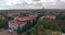 Mariupol, Ukraine, September 30, 2021: Center of the Mariupol city. Flight over the city before the war. Ukrainian city