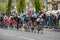 Mark Cavendish waves to the spectators in Harrogate.