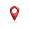 Mark location 3d icon. Realistic location map. Pin GPS pointer marker