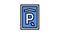mark parking color icon animation