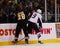 Mark Recchi goes against Dominic Moore.