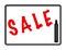 Marker Board Sale Sign Illustration - Red Marker