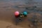 Marker Buoys in a Small River Estuary