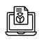 Market analysis Line Style vector icon which can easily modify or edit