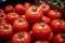 Market bounty Large red tomatoes create a vibrant market stall