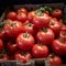 Market bounty Large red tomatoes create a vibrant market stall