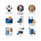Market Economy icons set