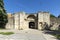 Market gate at ruins of medieval fortification in town of Vidin, Bulgaria