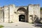 Market gate at ruins of medieval fortification in town of Vidin, Bulgaria