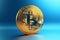 Market golden symbol business finance coin gold crypto bitcoin money currency payment trade