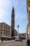 A market in Piazza dei Signori with a view of Torre Bissara, Vicenza