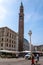 A market in Piazza dei Signori with a view of Torre Bissara, Vicenza