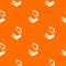 Market scales pattern vector orange