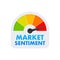 Market sentiment, fear and greed index. Market sentiment. Business concept