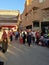 A market(souk) bazaar in touristic city Ouargla Algeria. Traditional cloth souvenir market is the