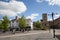 The market square in Abingdon Town Centre in Oxfordshire, UK