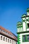 The Market Square in the city center of Weimar. Beautiful architecture, details