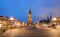 Market Square In Delft At Night