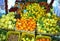 Market stall with citrus fruits