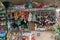 Market stall selling bottles of oils, herbs  and spices at Mercado Ver o Peso, Belem, State of Para, Amazon region, Brazil, South