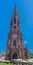 Market stalls in front of the wonderful cathedral of Freiburg im Breisgau. Baden-Wuerttemberg, Germany, Europe