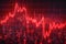 Market turmoil stock chart indicates financial crisis and market downturn