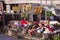 Market used clothes in Piazza Campo de Fiori in Rome (Italy).