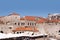 Market in the Walled City of Dubrovnic in Croatia Europe. Dubrovnik is nicknamed `Pearl of the Adriatic