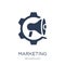 Marketing automation icon. Trendy flat vector Marketing automation icon on white background from Technology collection
