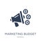 marketing budget icon. Trendy flat vector marketing budget icon