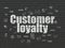 Marketing concept: Customer Loyalty on wall background